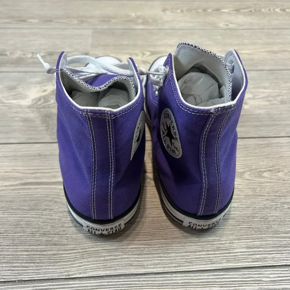 Converse All Star Chuck Taylor High Top Purple Mint Condition Women 10 Men 8 - Picture 4 of 5